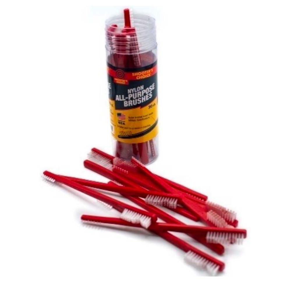 CLEANING BRUSH NYLON ALL PURPOSE RECEIVER BRUSHES 20 PACKS